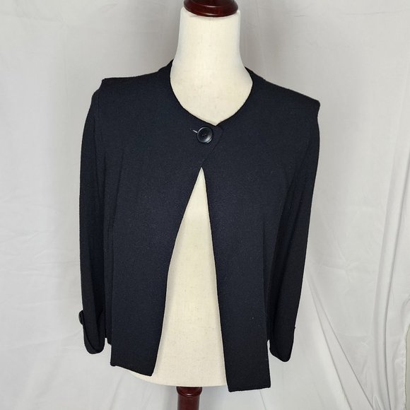 Anthropologie 3/4 sleeve Black Cardigan Size S - Picture 3 of 11
